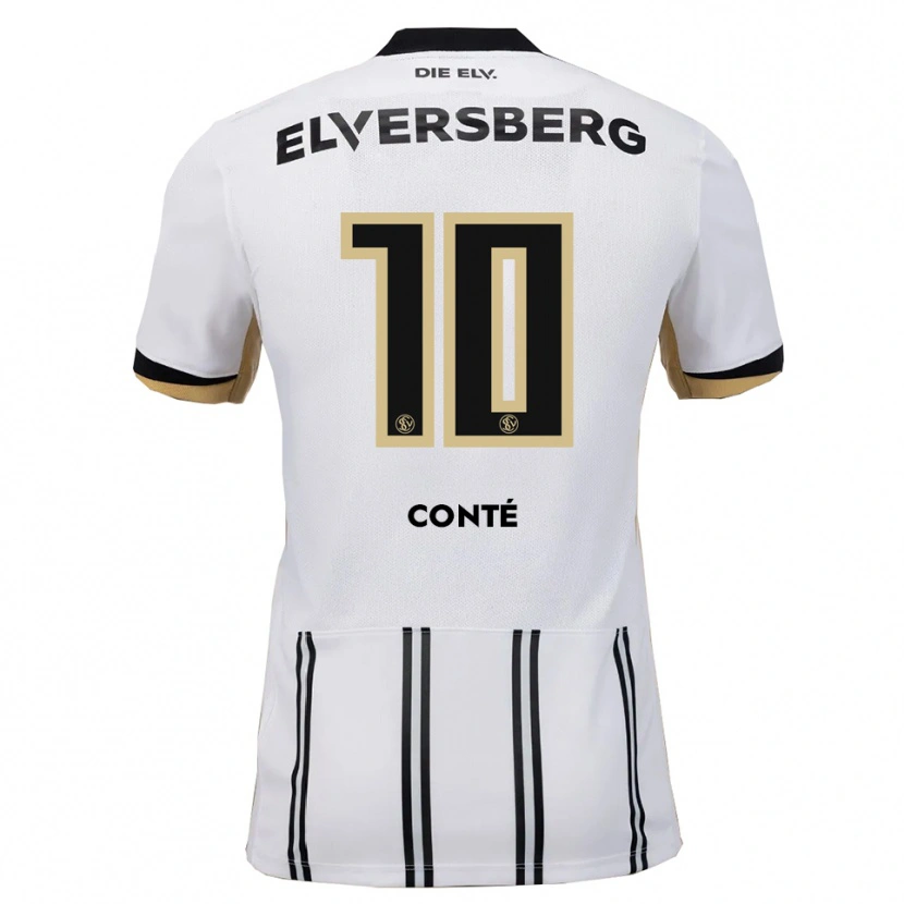 Danxen Herren Bambasé Conté #10 Weiß Schwarz Heimtrikot Trikot 2025/26 T-Shirt Österreich