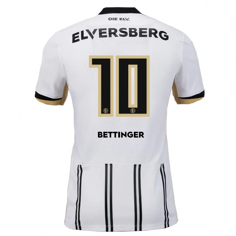 Danxen Herren Pierre Bettinger #10 Weiß Schwarz Heimtrikot Trikot 2025/26 T-Shirt Österreich
