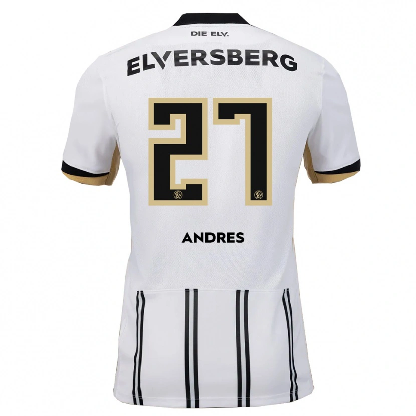 Danxen Herren Alissa Andres #27 Weiß Schwarz Heimtrikot Trikot 2025/26 T-Shirt Österreich