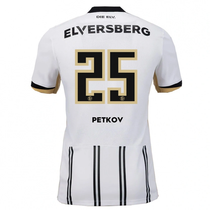 Danxen Herren Lukas Petkov #25 Weiß Schwarz Heimtrikot Trikot 2025/26 T-Shirt Österreich