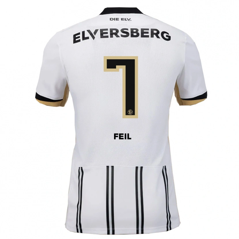 Danxen Herren Manuel Feil #7 Weiß Schwarz Heimtrikot Trikot 2025/26 T-Shirt Österreich