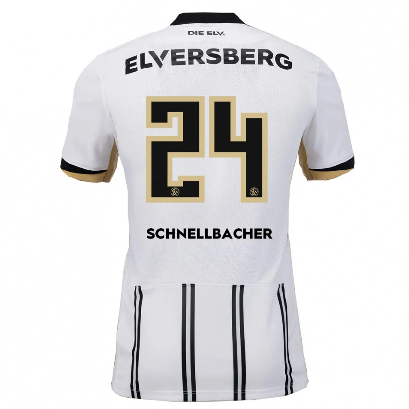 Danxen Herren Luca Schnellbacher #24 Weiß Schwarz Heimtrikot Trikot 2025/26 T-Shirt Österreich