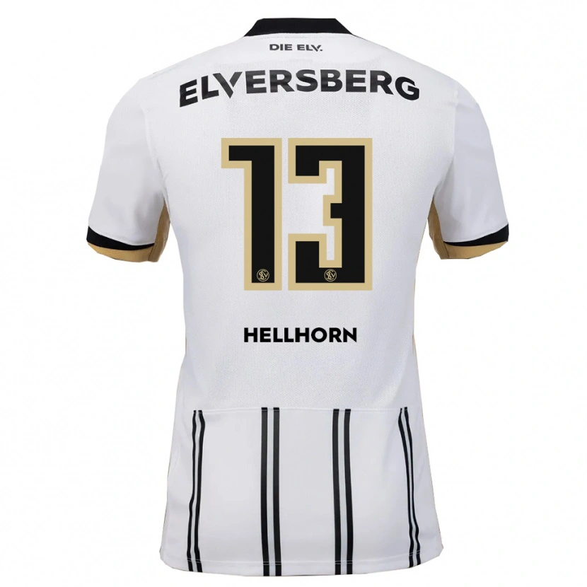 Danxen Herren Denis Hellhorn #13 Weiß Schwarz Heimtrikot Trikot 2025/26 T-Shirt Österreich