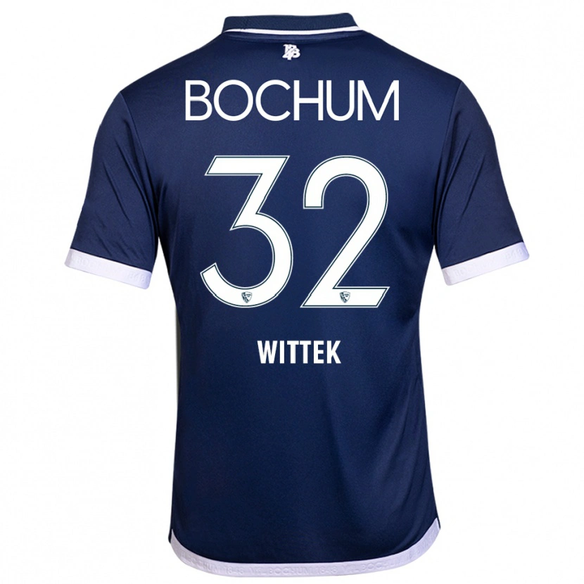 Danxen Herren Maximilian Wittek #32 Marineblau Weiß Heimtrikot Trikot 2025/26 T-Shirt Österreich