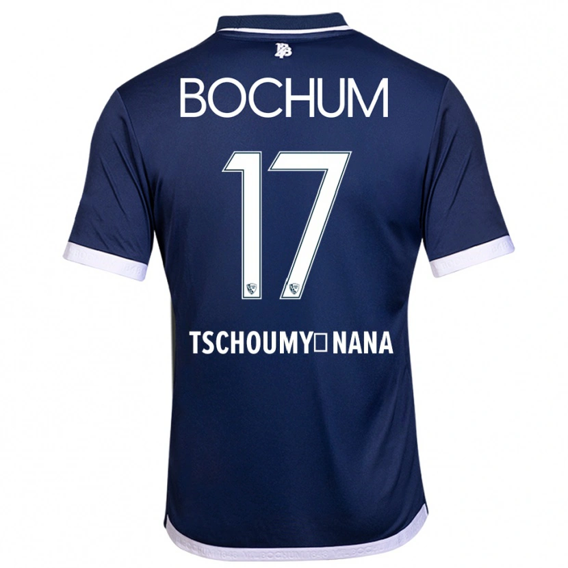 Danxen Herren Daryl Tschoumy-Nana #17 Marineblau Weiß Heimtrikot Trikot 2025/26 T-Shirt Österreich