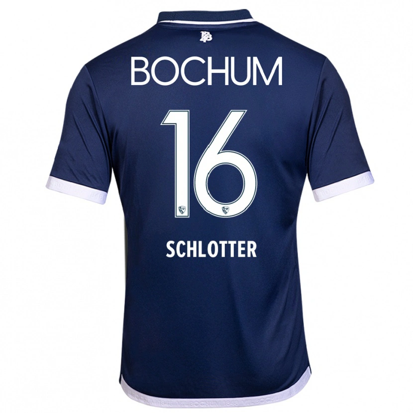 Danxen Herren Joel Schlotter #16 Marineblau Weiß Heimtrikot Trikot 2025/26 T-Shirt Österreich