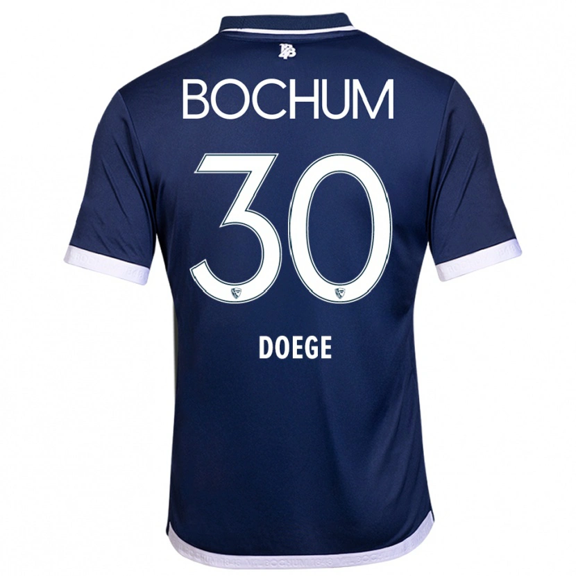 Danxen Herren Leonie Doege #30 Marineblau Weiß Heimtrikot Trikot 2025/26 T-Shirt Österreich