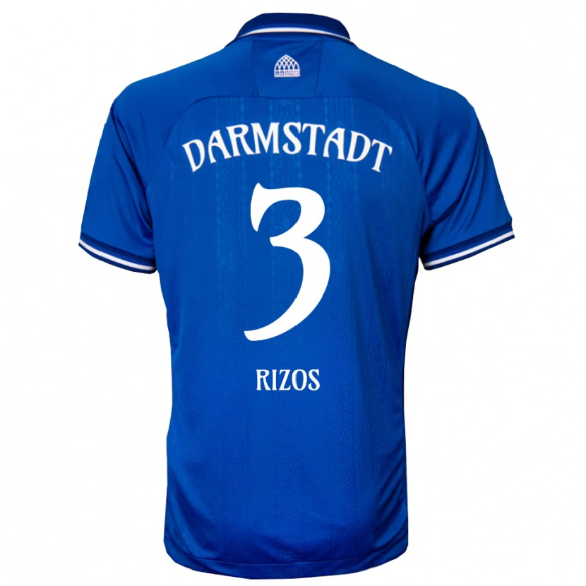 Danxen Herren A. Rizos #3 Blau Weiß Heimtrikot Trikot 2025/26 T-Shirt Österreich