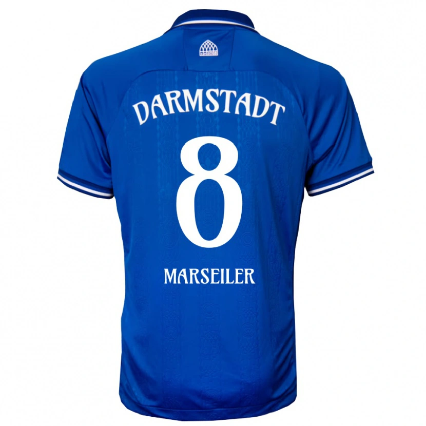 Danxen Herren Luca Marseiler #8 Blau Weiß Heimtrikot Trikot 2025/26 T-Shirt Österreich