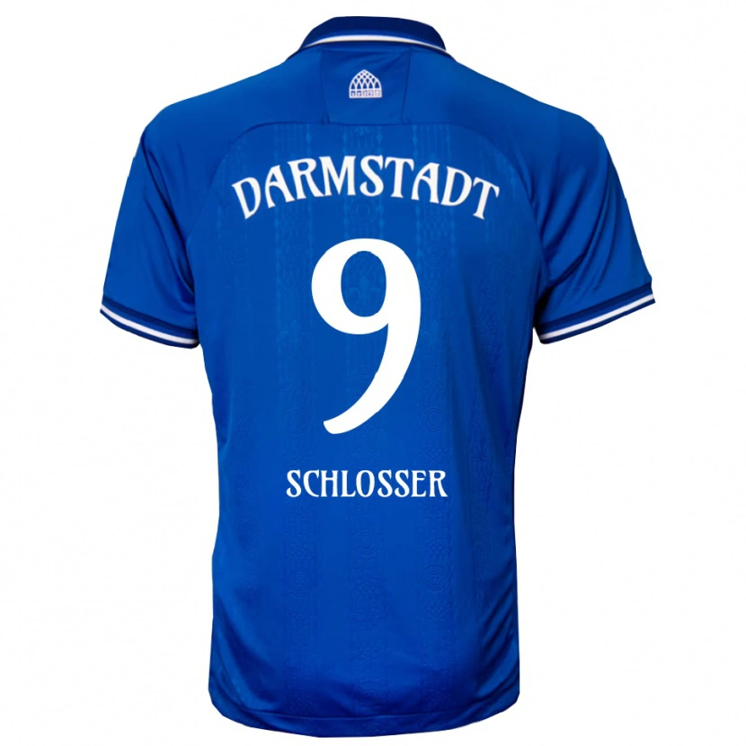 Danxen Herren Mika Schlosser #9 Blau Weiß Heimtrikot Trikot 2025/26 T-Shirt Österreich