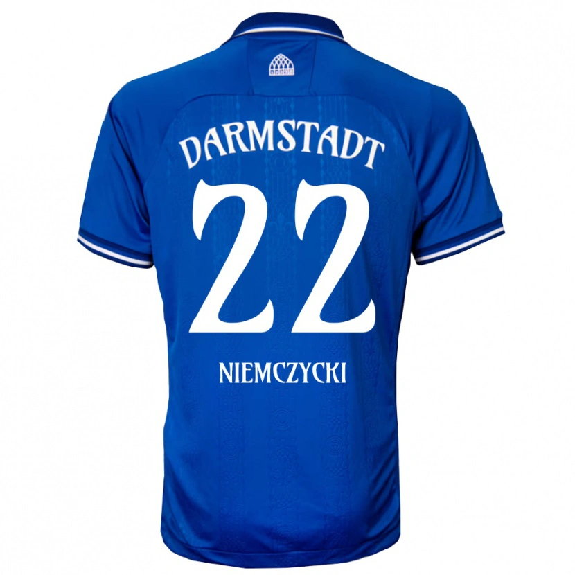 Danxen Herren Karol Niemczycki #22 Blau Weiß Heimtrikot Trikot 2025/26 T-Shirt Österreich