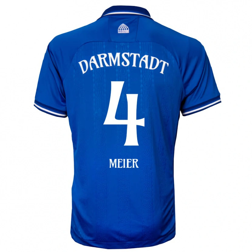 Danxen Herren Mark Meier #4 Blau Weiß Heimtrikot Trikot 2025/26 T-Shirt Österreich