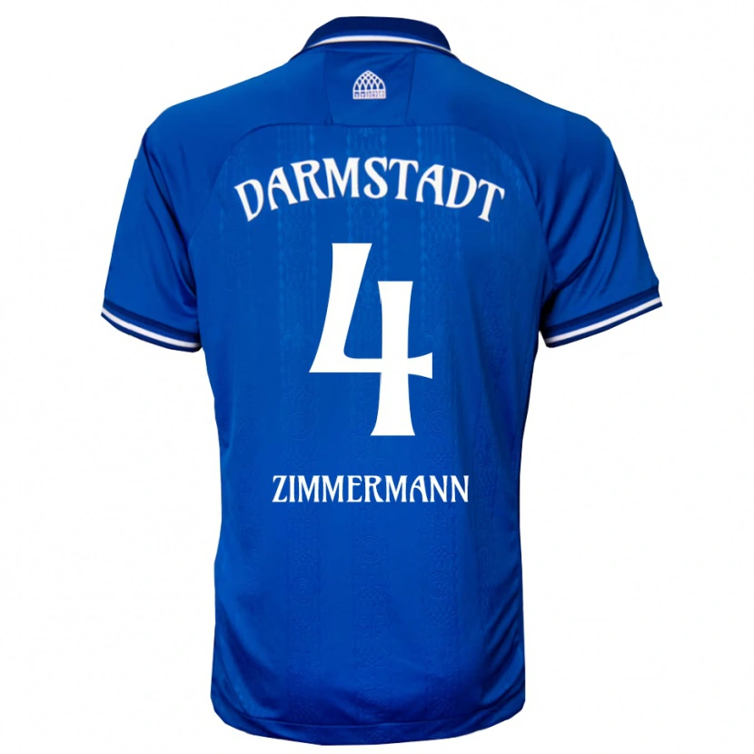 Danxen Herren Christoph Zimmermann #4 Blau Weiß Heimtrikot Trikot 2025/26 T-Shirt Österreich