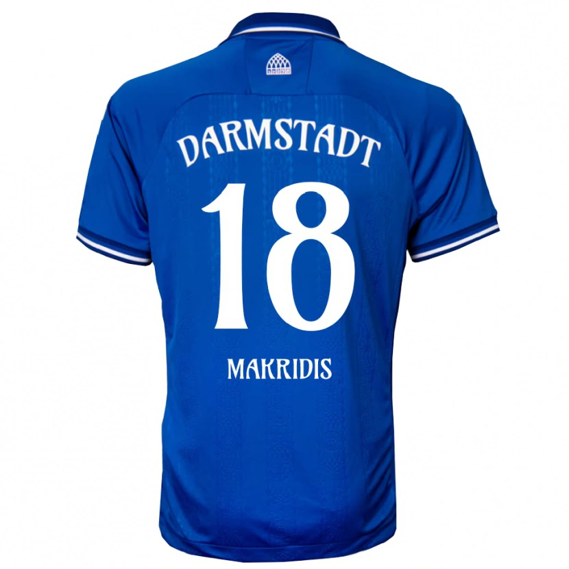 Danxen Herren Georgios Makridis #18 Blau Weiß Heimtrikot Trikot 2025/26 T-Shirt Österreich