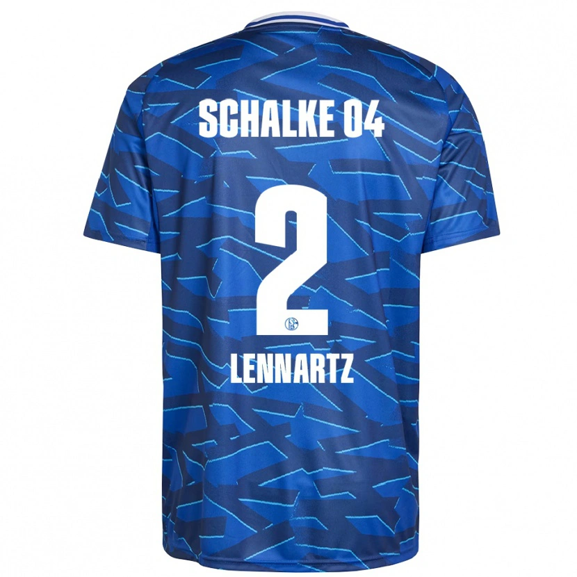 Danxen Herren Max Lennartz #2 Königsblau Weiß Heimtrikot Trikot 2025/26 T-Shirt Österreich