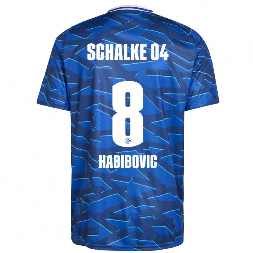 Danxen Herren Edina Habibovic #8 Königsblau Weiß Heimtrikot Trikot 2025/26 T-Shirt Österreich