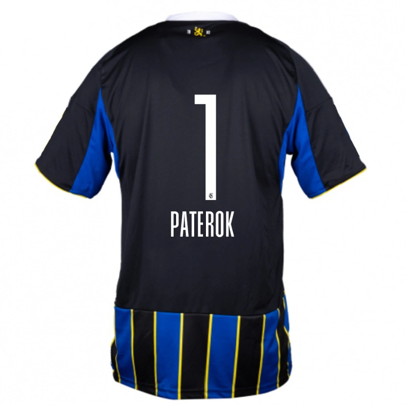 Danxen Herren Tim Paterok #1 Blau Schwarz Gelb Heimtrikot Trikot 2025/26 T-Shirt Österreich