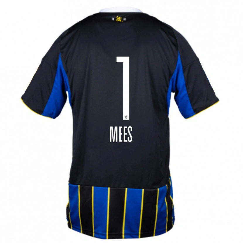 Danxen Herren Alexander Mees #1 Blau Schwarz Gelb Heimtrikot Trikot 2025/26 T-Shirt Österreich