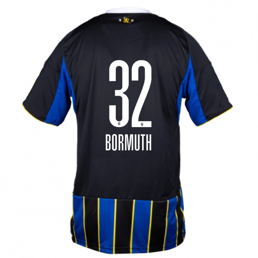 Danxen Herren Robin Bormuth #32 Blau Schwarz Gelb Heimtrikot Trikot 2025/26 T-Shirt Österreich