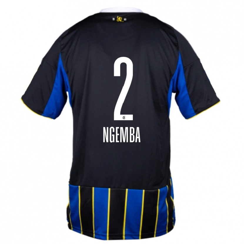 Danxen Herren Dejan Ngemba #2 Blau Schwarz Gelb Heimtrikot Trikot 2025/26 T-Shirt Österreich