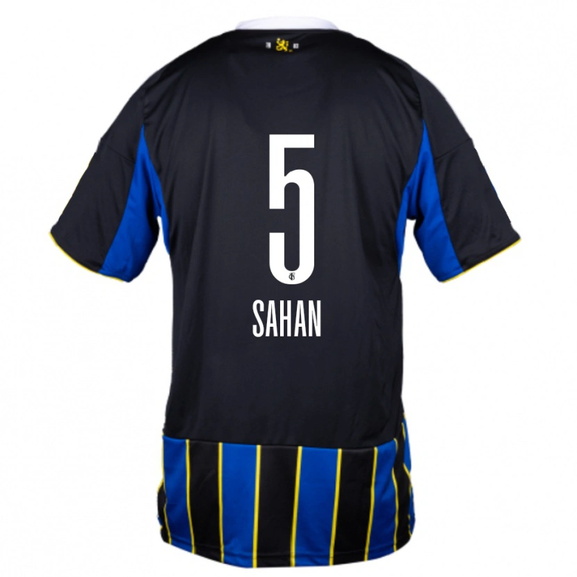 Danxen Herren Vakkas Sahan #5 Blau Schwarz Gelb Heimtrikot Trikot 2025/26 T-Shirt Österreich
