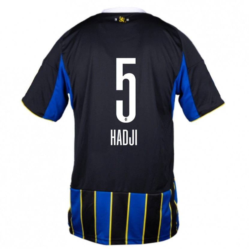 Danxen Herren Wahid Hadji #5 Blau Schwarz Gelb Heimtrikot Trikot 2025/26 T-Shirt Österreich