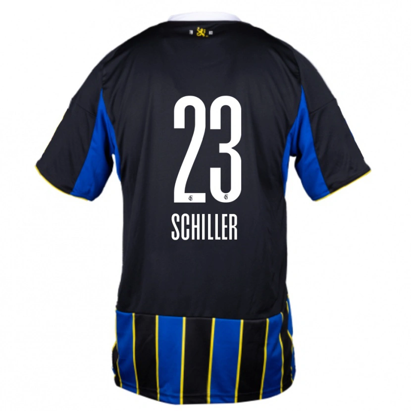 Danxen Herren Niklas Schiller #23 Blau Schwarz Gelb Heimtrikot Trikot 2025/26 T-Shirt Österreich