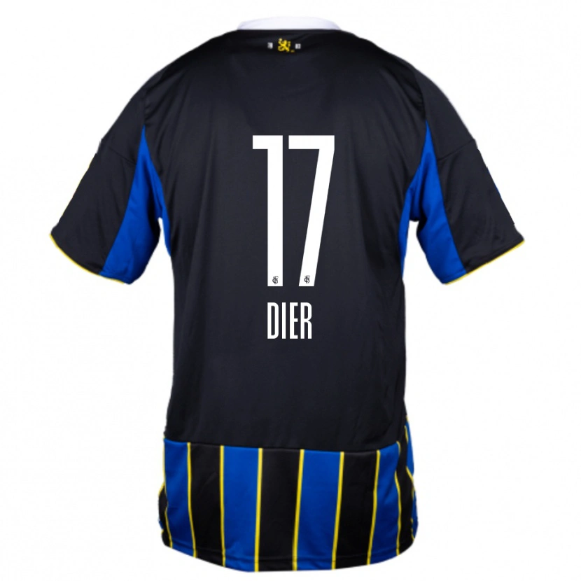 Danxen Herren Lucas Dier #17 Blau Schwarz Gelb Heimtrikot Trikot 2025/26 T-Shirt Österreich