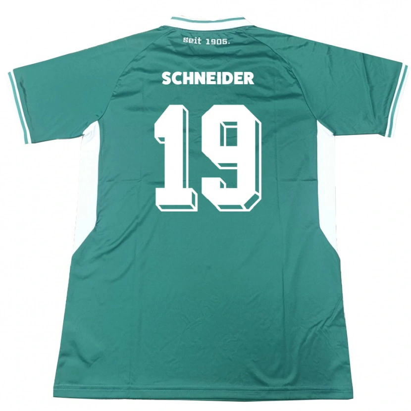 Danxen Herren Lukas Schneider #19 Grün Weiß Heimtrikot Trikot 2025/26 T-Shirt Österreich