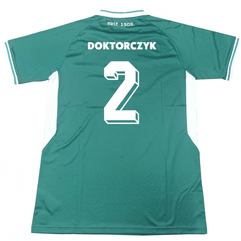 Danxen Herren Nick Doktorczyk #2 Grün Weiß Heimtrikot Trikot 2025/26 T-Shirt Österreich
