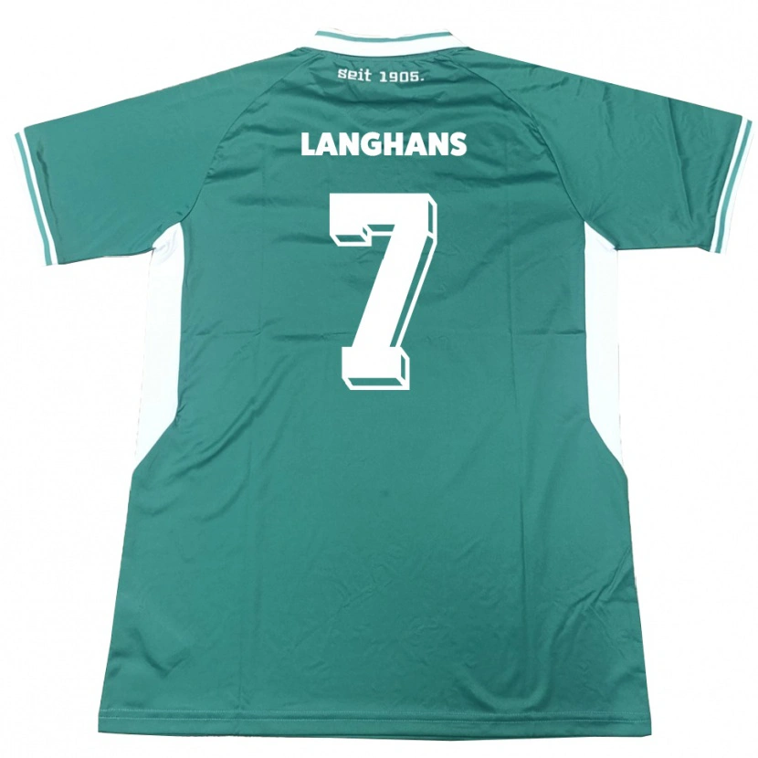 Danxen Herren Leonard Langhans #7 Grün Weiß Heimtrikot Trikot 2025/26 T-Shirt Österreich