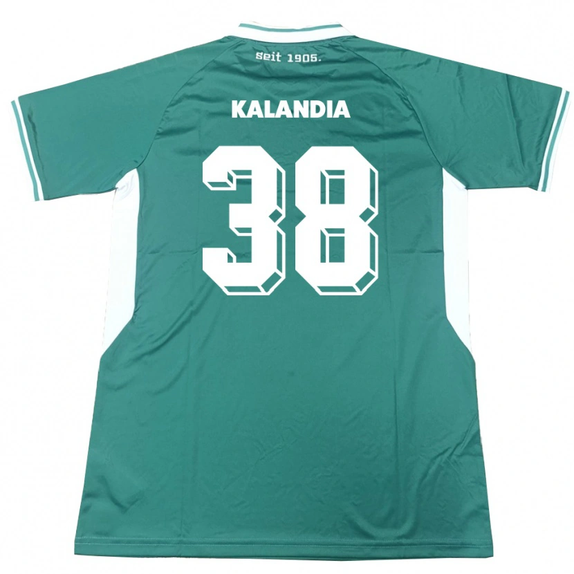 Danxen Herren Luka Kalandia #38 Grün Weiß Heimtrikot Trikot 2025/26 T-Shirt Österreich