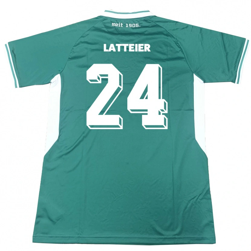Danxen Herren Tim Latteier #24 Grün Weiß Heimtrikot Trikot 2025/26 T-Shirt Österreich