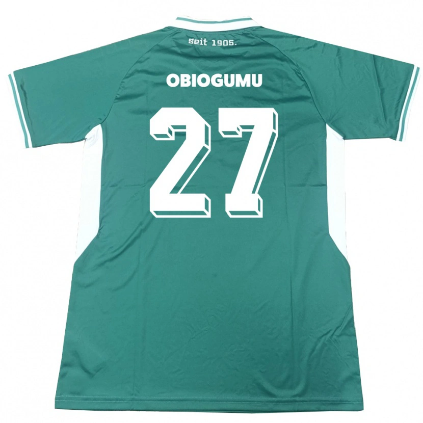 Danxen Herren Uche Obiogumu #27 Grün Weiß Heimtrikot Trikot 2025/26 T-Shirt Österreich