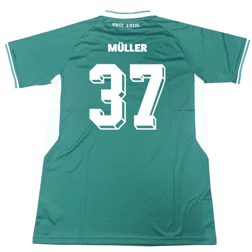 Danxen Herren Sebastian Müller #37 Grün Weiß Heimtrikot Trikot 2025/26 T-Shirt Österreich