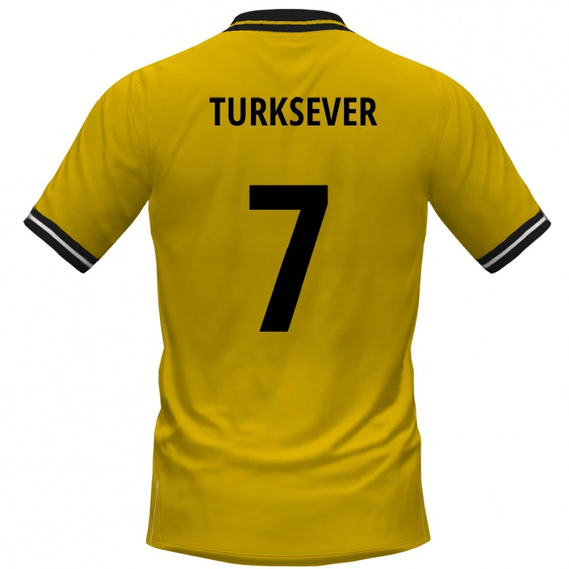 Danxen Herren Emre Türksever #7 Gelb Schwarz Heimtrikot Trikot 2025/26 T-Shirt Österreich