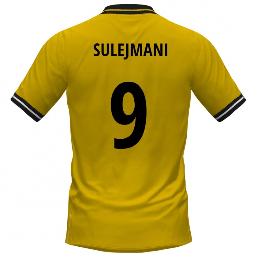 Danxen Herren Valmir Sulejmani #9 Gelb Schwarz Heimtrikot Trikot 2025/26 T-Shirt Österreich