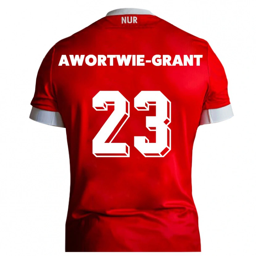 Danxen Herren Nyamekye Awortwie-Grant #23 Rot Weiß Heimtrikot Trikot 2025/26 T-Shirt Österreich