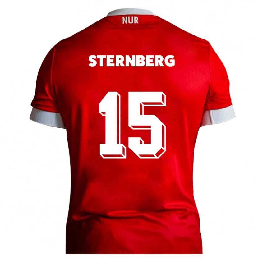 Danxen Herren Michael Sternberg #15 Rot Weiß Heimtrikot Trikot 2025/26 T-Shirt Österreich