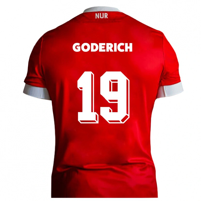 Danxen Herren David Goderich #19 Rot Weiß Heimtrikot Trikot 2025/26 T-Shirt Österreich