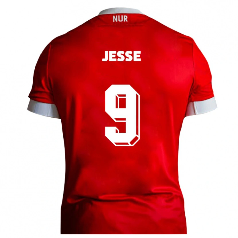 Danxen Herren Lennard Jesse #9 Rot Weiß Heimtrikot Trikot 2025/26 T-Shirt Österreich