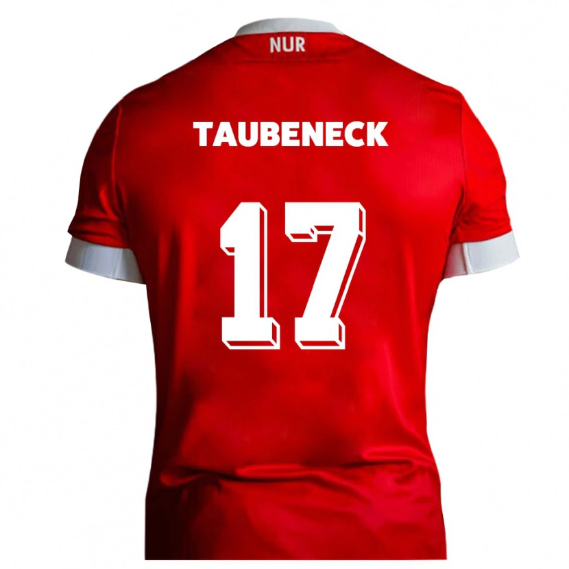 Danxen Herren Joey Taubeneck #17 Rot Weiß Heimtrikot Trikot 2025/26 T-Shirt Österreich