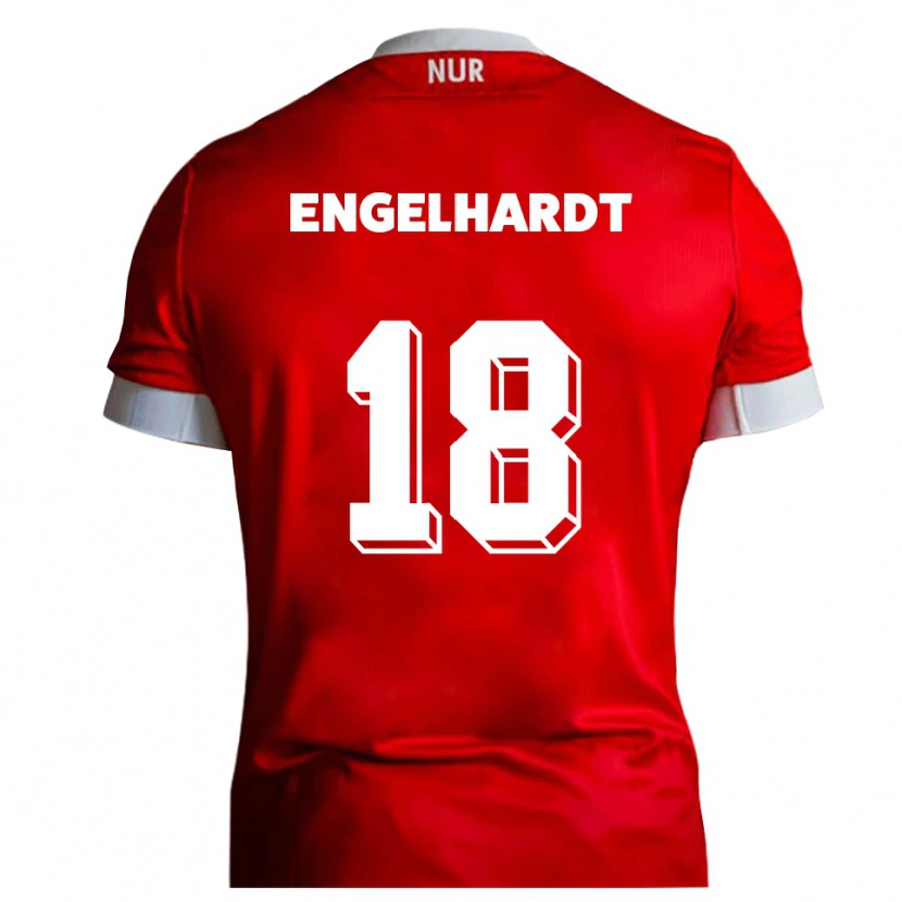 Danxen Herren Erik Engelhardt #18 Rot Weiß Heimtrikot Trikot 2025/26 T-Shirt Österreich