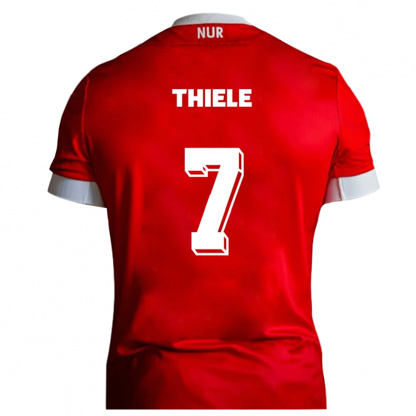 Danxen Herren Timmy Thiele #7 Rot Weiß Heimtrikot Trikot 2025/26 T-Shirt Österreich