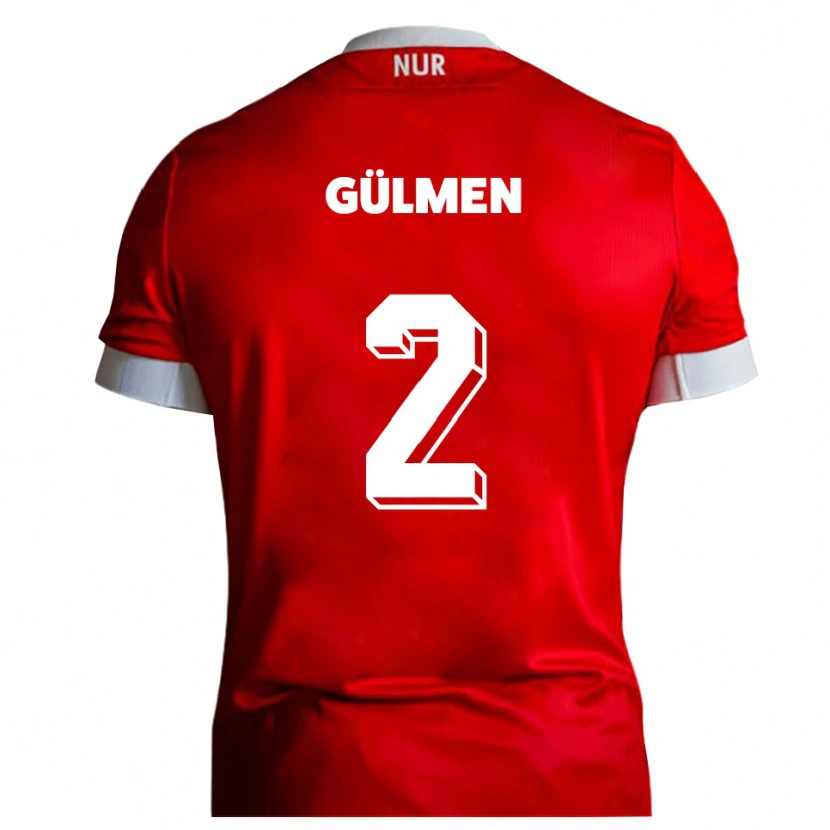 Danxen Herren Kubilay Gülmen #2 Rot Weiß Heimtrikot Trikot 2025/26 T-Shirt Österreich
