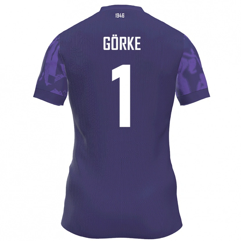 Danxen Herren Arthur Görke #1 Lila Weiß Heimtrikot Trikot 2025/26 T-Shirt Österreich