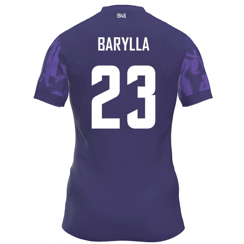 Danxen Herren Anthony Barylla #23 Lila Weiß Heimtrikot Trikot 2025/26 T-Shirt Österreich
