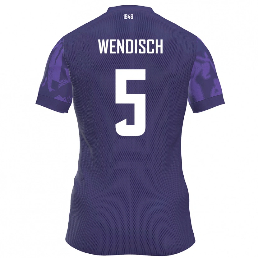 Danxen Herren Pascal Wendisch #5 Lila Weiß Heimtrikot Trikot 2025/26 T-Shirt Österreich