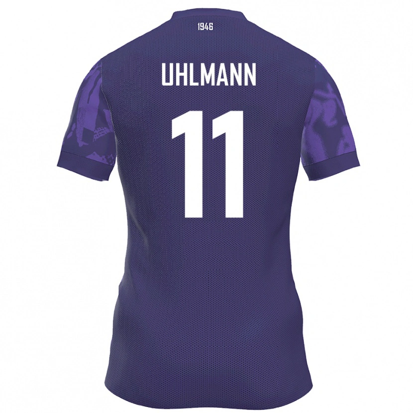 Danxen Herren Eric Uhlmann #11 Lila Weiß Heimtrikot Trikot 2025/26 T-Shirt Österreich
