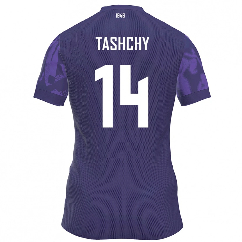 Danxen Herren Boris Tashchy #14 Lila Weiß Heimtrikot Trikot 2025/26 T-Shirt Österreich